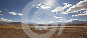 View from the scenic roadÂ toÂ El Tatio Geysers, Chile